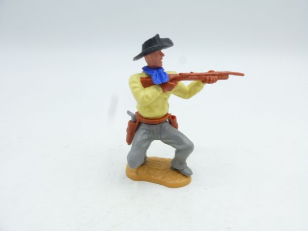 Timpo Toys Cowboy 2nd version crouching, shooting rifle
