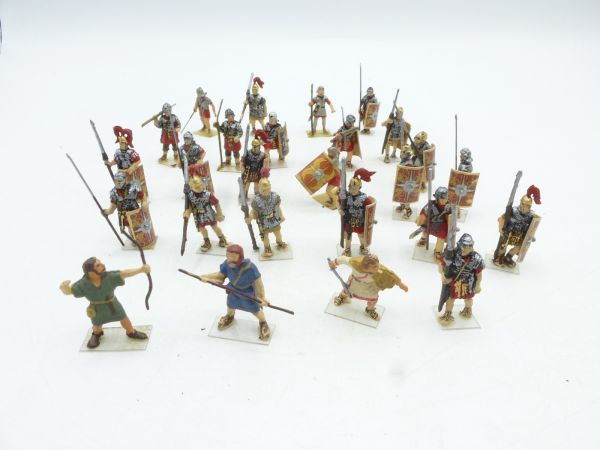 25 Roman soldiers, approx. 1:72 - beautifully painted, see photo