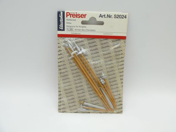 Preiser Weapons set for knights / Normans, No. 52024 (11 pieces) - orig. packaging
