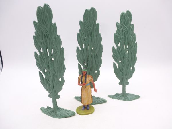 3 cypresses matching the 7 cm series (without figure)