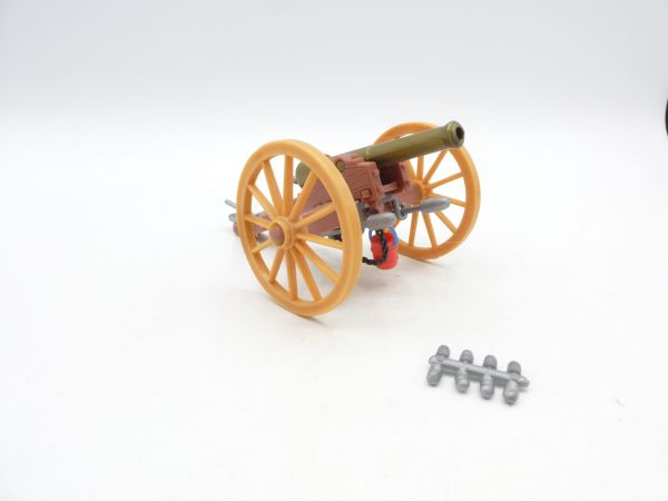 Plasty Civil war cannon with ammunition - at the casting
