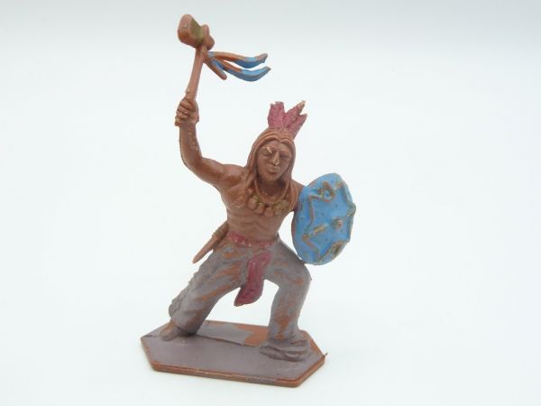 Lone Star Indian with tomahawk + shield