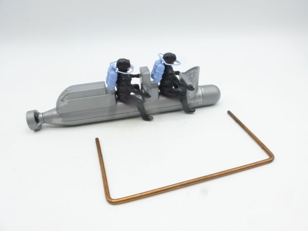 Timpo Toys U-Boot mit Tauchern (hellblaue Flaschen)
