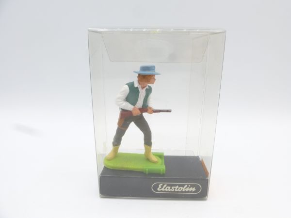 Preiser 7 cm Cowboy with rifle at the ready, No. 6974 - brand new