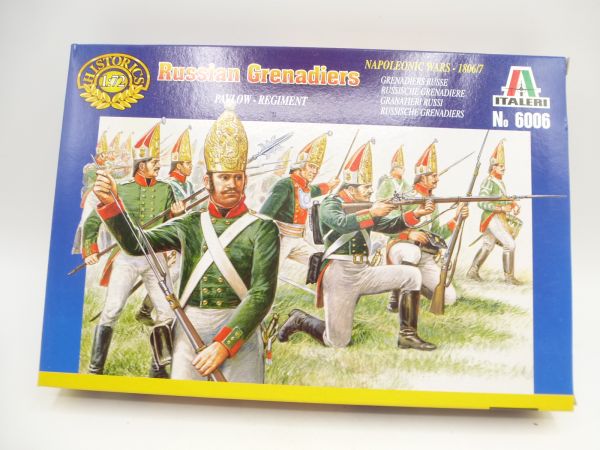 Italeri 1:72 Russian Grenadiers, No. 6006 - orig. packaging, on cast