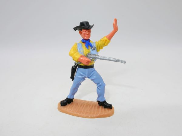 Timpo Toys Sheriff 4. Version stehend mit Gewehr, Arm oben