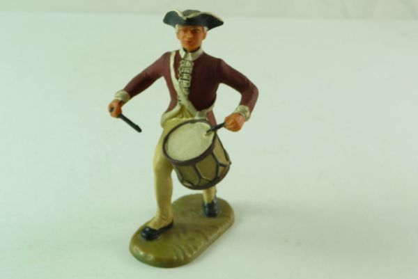 Elastolin 7 cm British Grenadiers, drummer marching, No. 9134