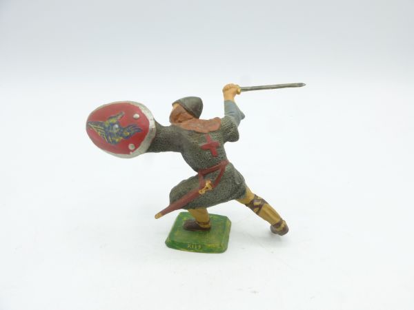Café Storme Crusader running with sword + shield - great painting