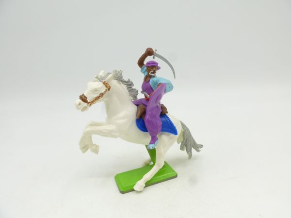 Britains Deetail Arab riding (purple/light blue), lunging with sabre