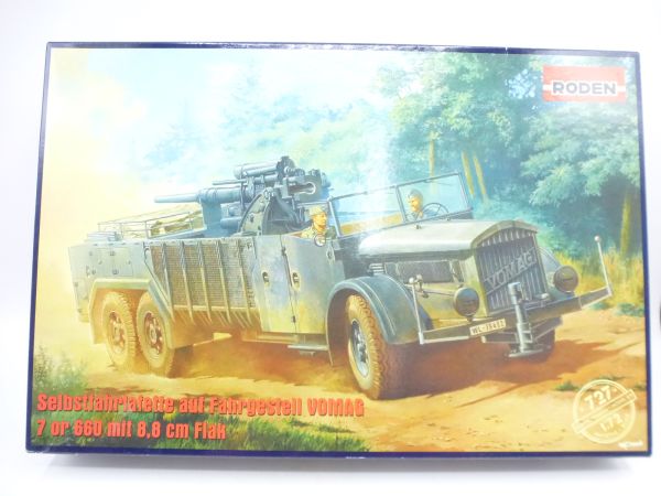 RODEN 1:72 WW II, self-propelled gun carriage on chassis VOMAG, No. 727