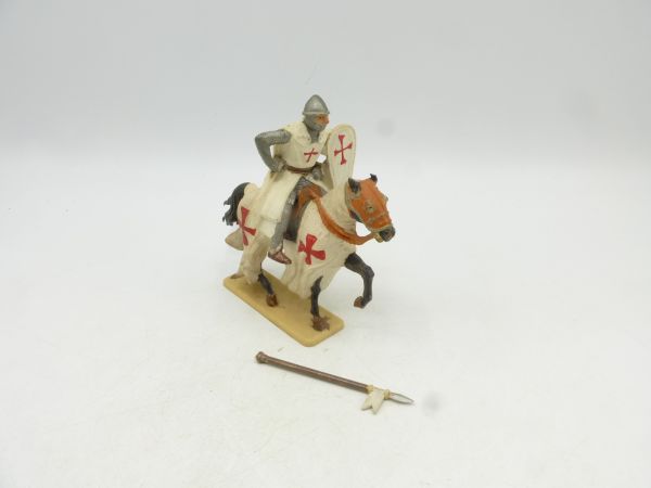 Crusader riding, with tournament lance