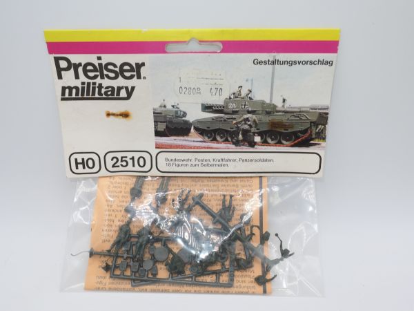 Preiser H0 German armed forces, guard, driver, tank soldiers, No. 2510