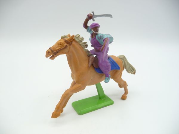 Britains Deetail Arab riding, lunging with sabre + shield - used condition