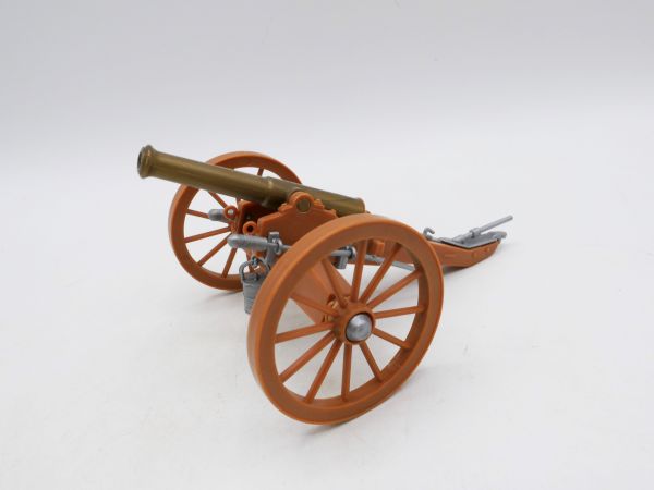 Timpo Toys Civil war cannon, brown, brown wheels