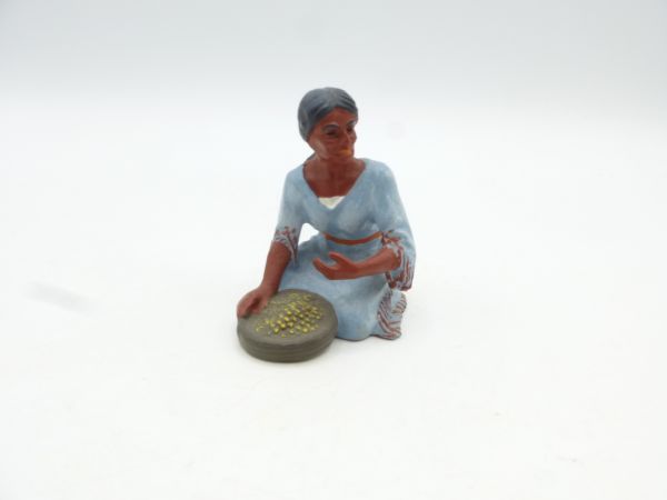 Preiser 7 cm Indianerin mit Schüssel, Nr. 6832 - ladenneu
