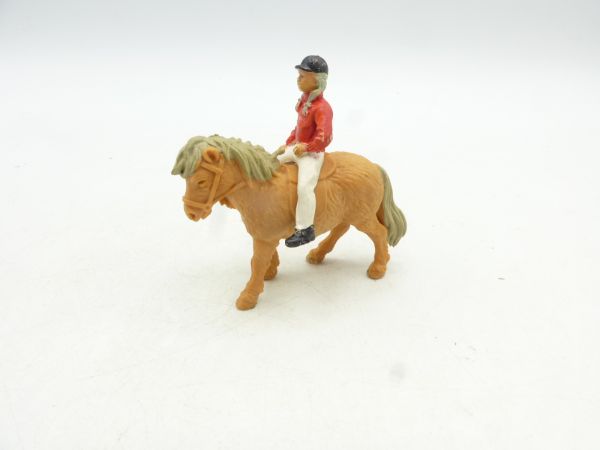 Britains Swoppets Shetland pony with girl