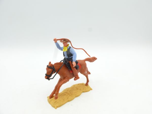 Timpo Toys Cowboy 2nd version riding with whip