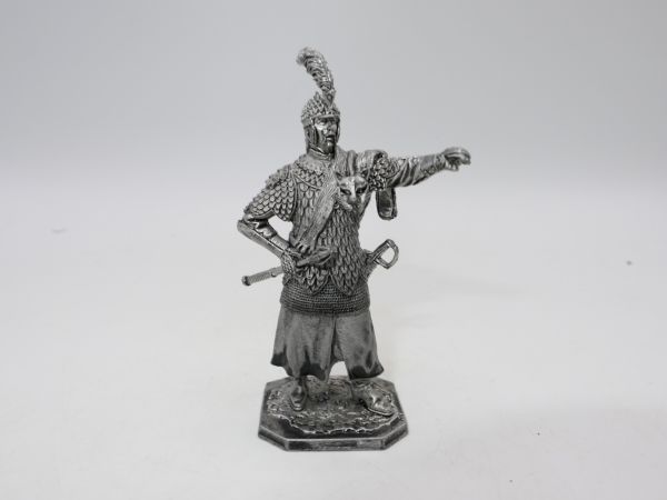 Knight standing, 7 cm (metal/pewter) - unpainted