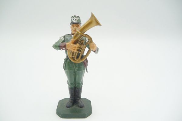 Umbau 7 cm Wüsolin Figur, Soldat mit Waldhorn