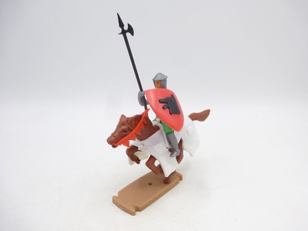 Plasty Wolf knight riding with spear + shield