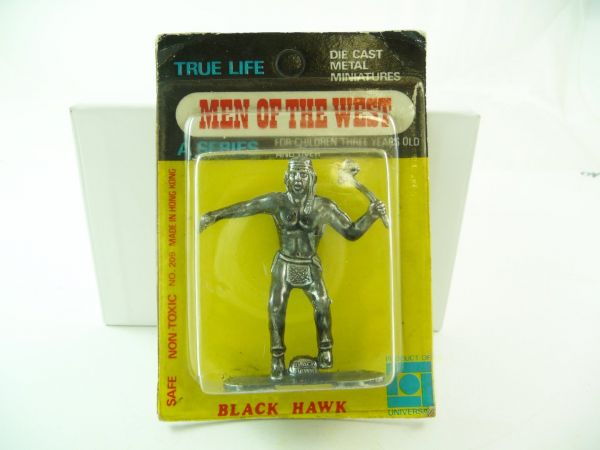 Lone Star Die Cast Men of the West Metal Miniatures "Black Hawk" - orig. packing