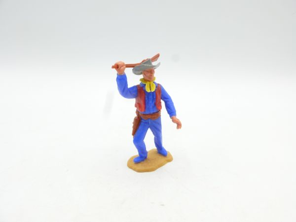 Timpo Toys Cowboy 2nd version standing striking with rifle