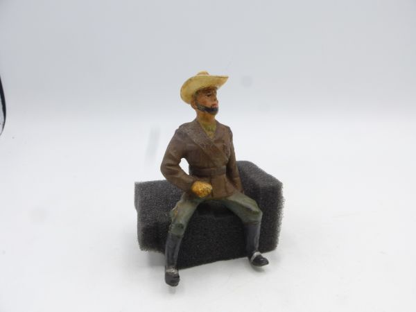 Cowboy / Trapper sitting - great painting, great modification