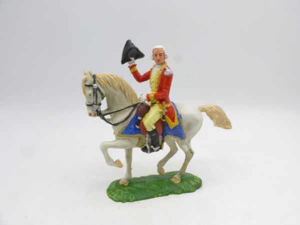 Elastolin 7 cm British Grenadiers: Officer on horseback, No. 9130