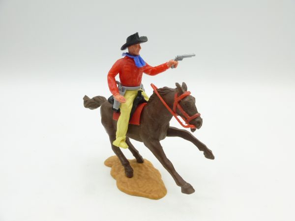Timpo Toys Cowboy 2nd version riding, firing pistol