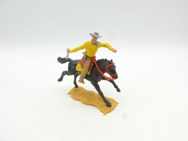 Timpo Toys Cowboy 2. Version reitend mit Messer + Pistole