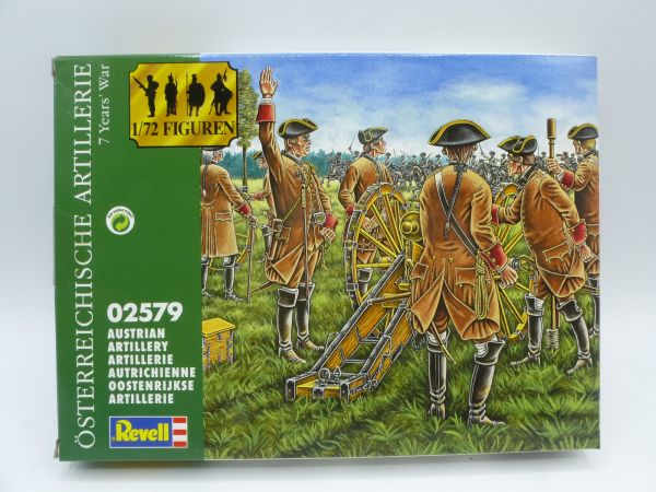 Revell 1:72 Austrian Artillery (7 years war) boxed no. 2579, on cast