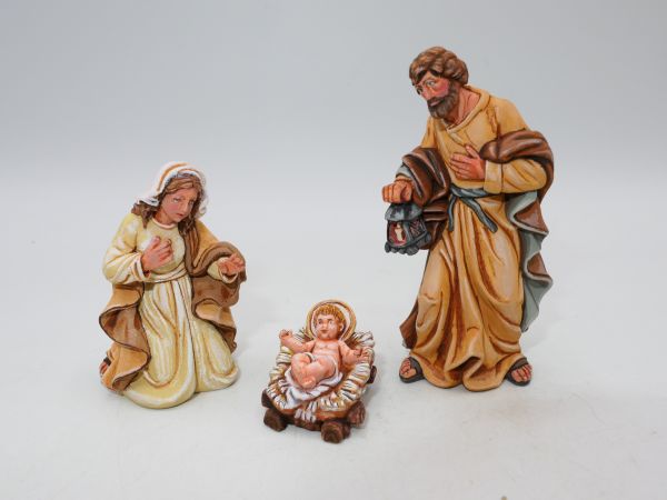 Die heilige Familie, Holzfiguren 7 cm Serie aus "Die königliche Krippe"