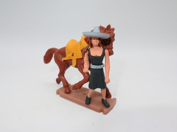 Cowgirl mit Pferd - toller Umbau zu 5,4 cm Serien