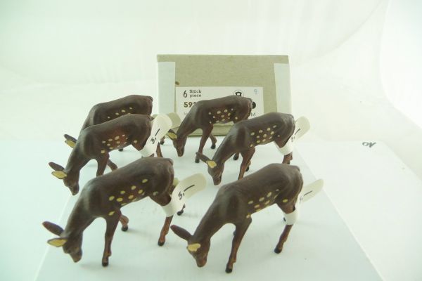 Elastolin 6 fawns grazing No. 5910 - unused, shop-discovery
