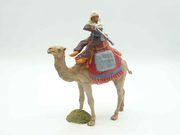 Elastolin 7 cm (beschädigt) Beduinenreiter auf Kamel - Beschädigung s. Fotos