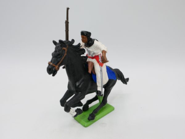 Britains Deetail Arab white on horseback, rifle sideways