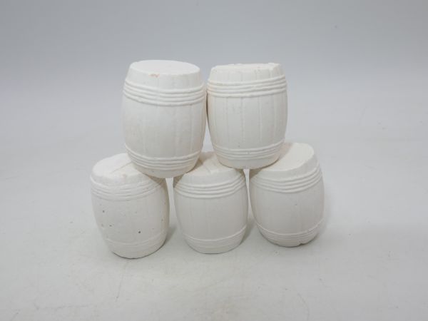 Elastolin 5 resin barrels (unpainted), well suited to the 7 cm series