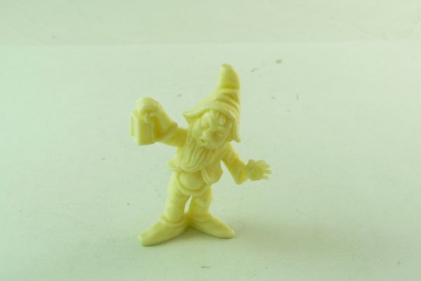 Tietze Dwarf with lantern, cream / light-yellow