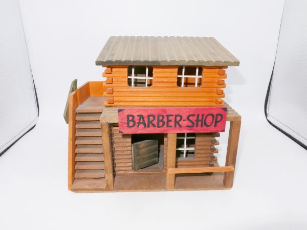 Elastolin Barber Shop - bespielt, komplett, siehe Fotos
