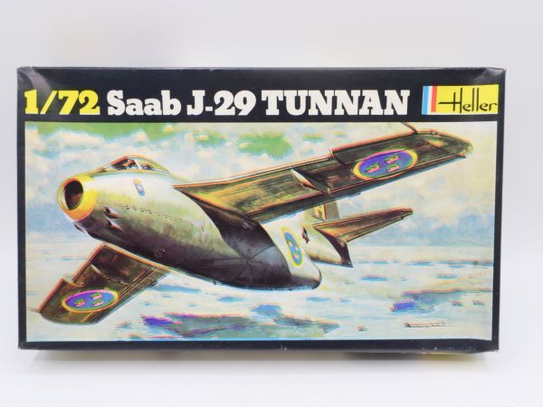 Heller 1:72 Saab J-29 Tunnan, Nr. 260 - OVP, am Guss