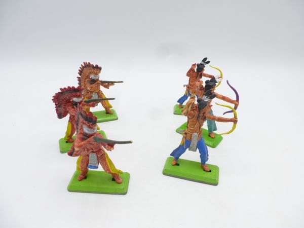 Britains Deetail 6 Indians (3 x archer, 3 x rifleman)