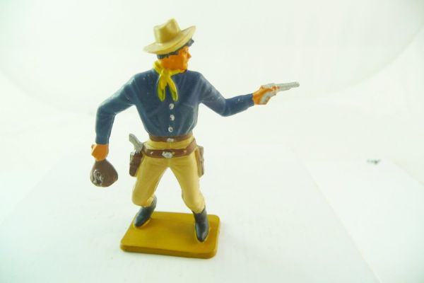 Starlux Cowboy stehend mit Geldsack + Pistole - tolle Bemalung