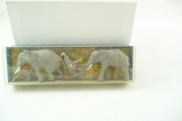 Merten African Elephant family, Box 748 - orig. packaging, top condition