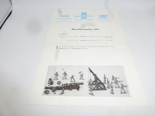 Elastolin Advertising leaflet, double-sided, for exhibition 1964