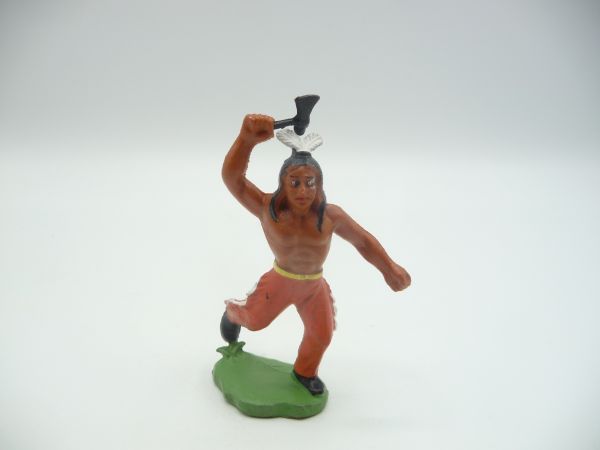 Indian running with tomahawk