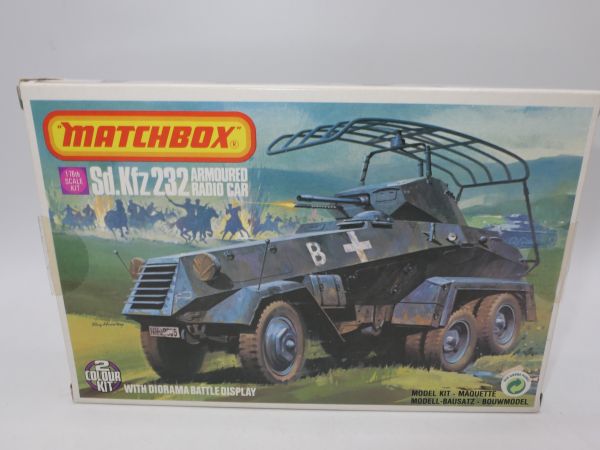 Matchbox Sdkfz 232 Armoured Radio Car, No. 40085 - orig. packaging, on cast