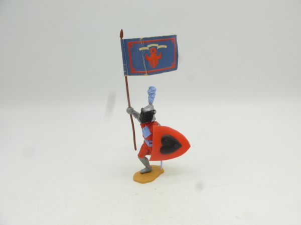 Timpo Toys Visor knight running, red/light blue - shield loops ok