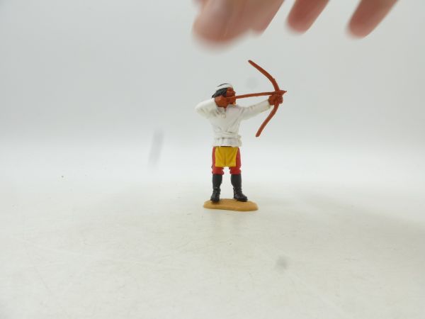 Timpo Toys Apache stehend, weiß mit Bogen - tolles Unterteil