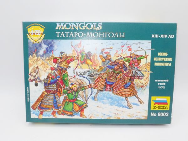 Zvezda 1:72 Mongols, No. 8003 - orig. packaging, on cast