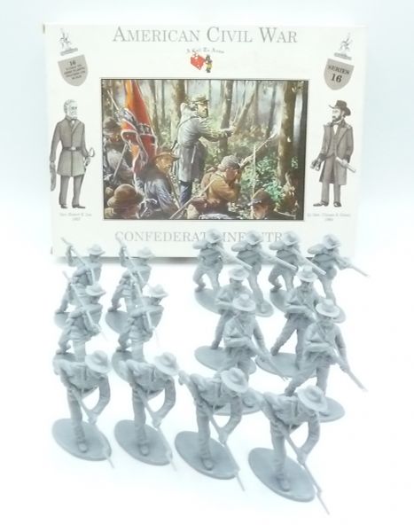 A Call to Arms 1:32 ACW: Confederate Army Series 16 (16 figures) - orig. packaging, see photos